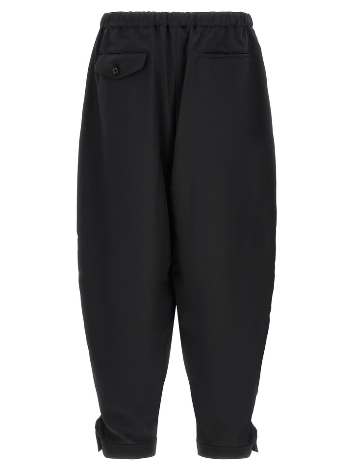 Comme Des Garçons Black Polyester Casual Pants