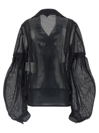 Comme Des Garçons Black Polyester Biker Jacket