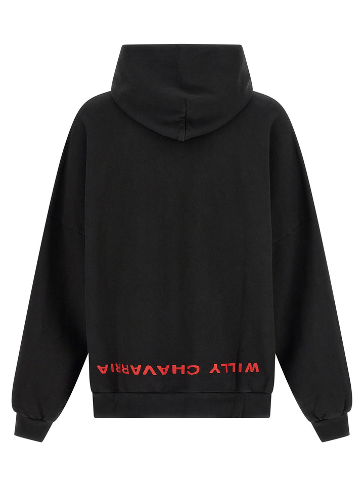 WILLY CHAVARRIA Black Cotton Sweatshirt