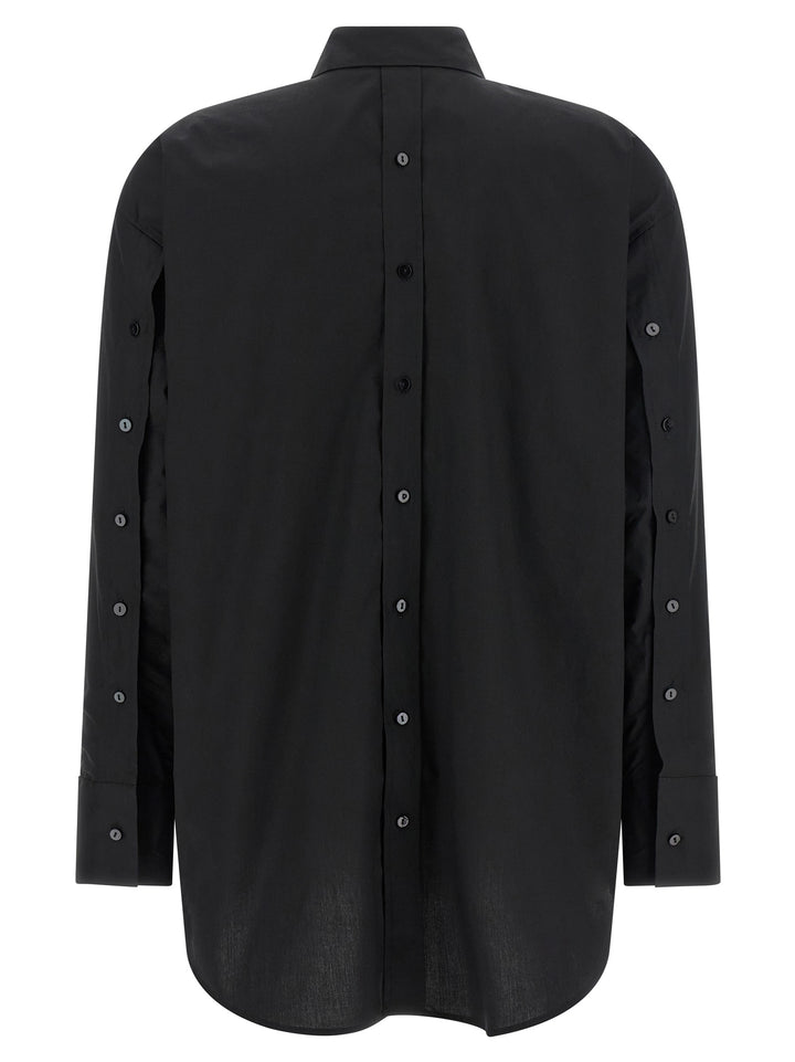 XACUS Black Cotton Blouse