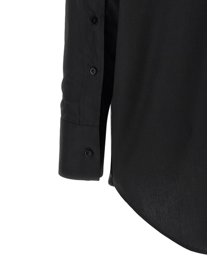 XACUS Black Cotton Blouse