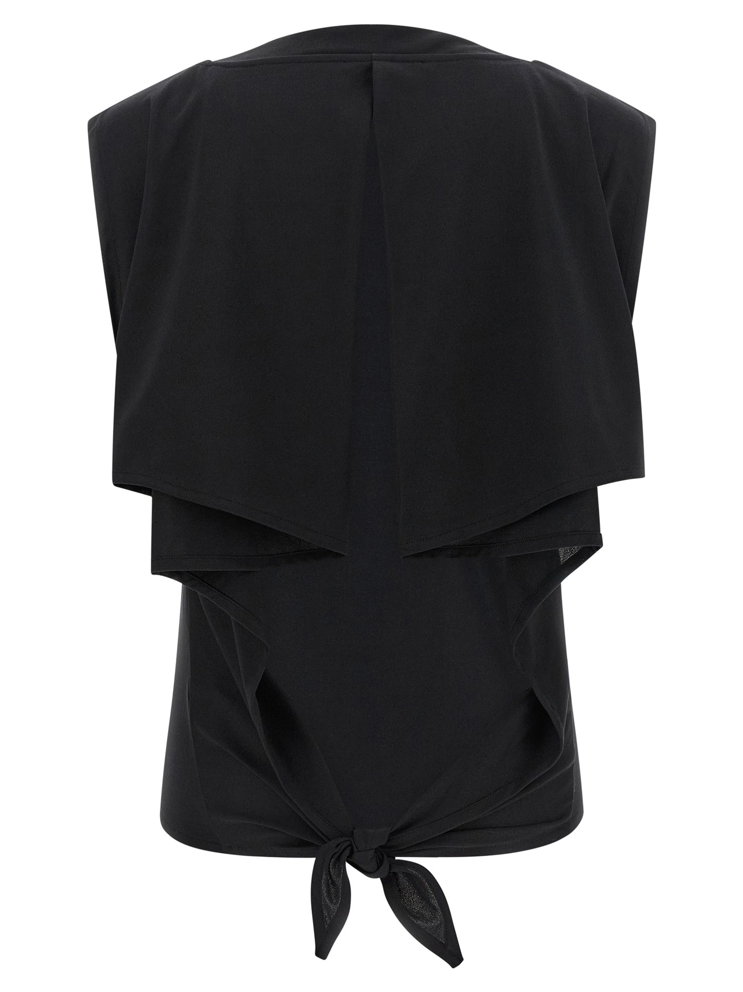Jacquemus Black Paper Sleeveles T-Shirt