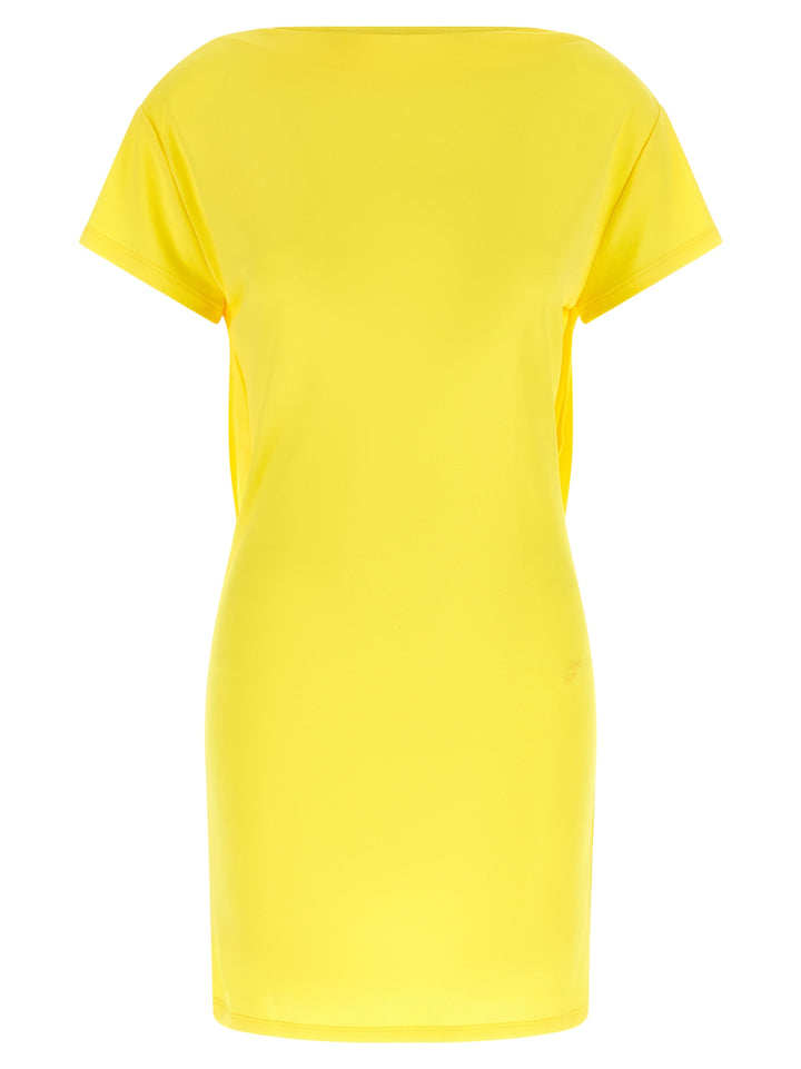 Jacquemus Bicolor Viscose Short Dress