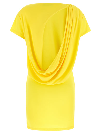 Jacquemus Bicolor Viscose Short Dress