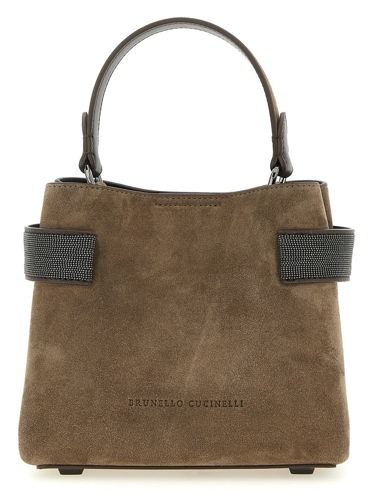 Brunello Cucinelli Brown Calfskin Handbag