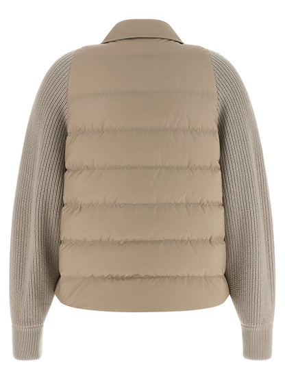 Brunello Cucinelli Beige Polyester Shell Jacket