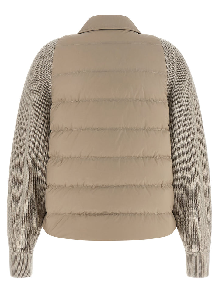 Brunello Cucinelli Beige Polyester Shell Jacket