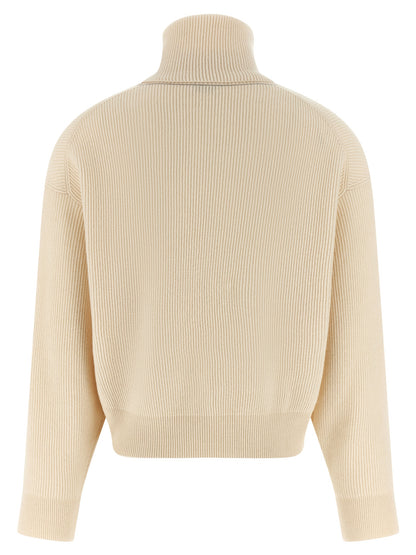 Brunello Cucinelli White Virgin Wool Cardigan