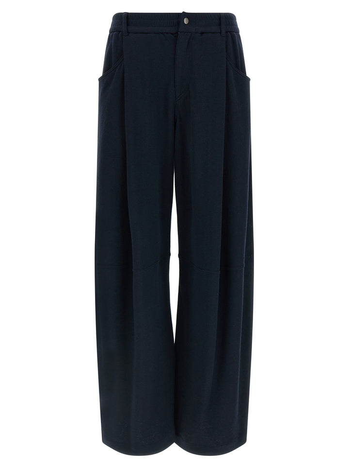 Brunello Cucinelli Blue Cotton Casual Pants