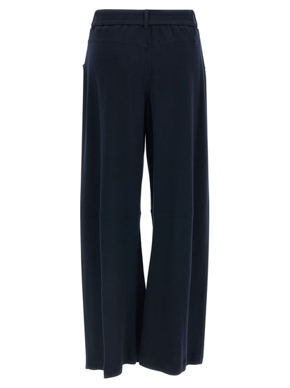 Brunello Cucinelli Blue Cotton Casual Pants
