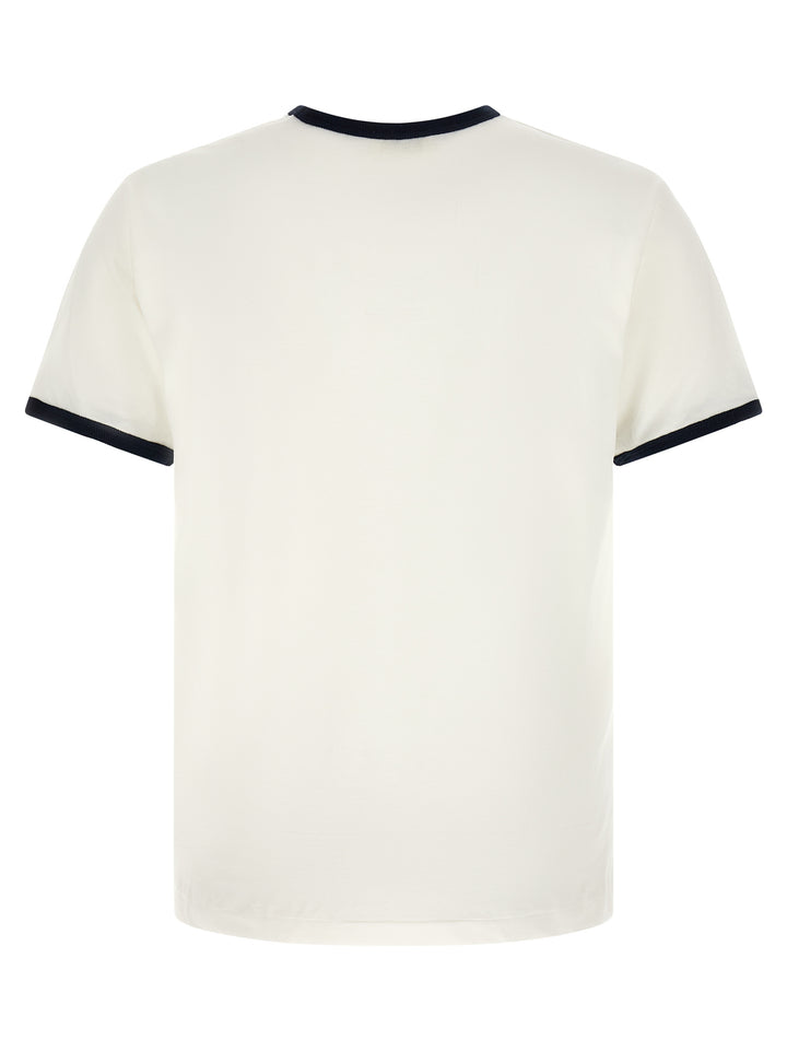 SECOND/LAYER Bicolor Cotton T-Shirt