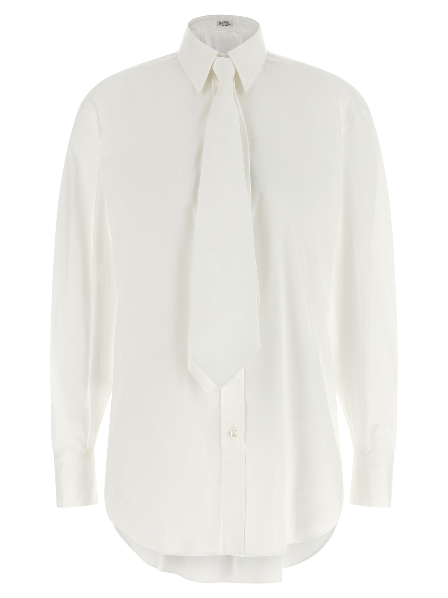 Brunello Cucinelli White Cotton Blouse