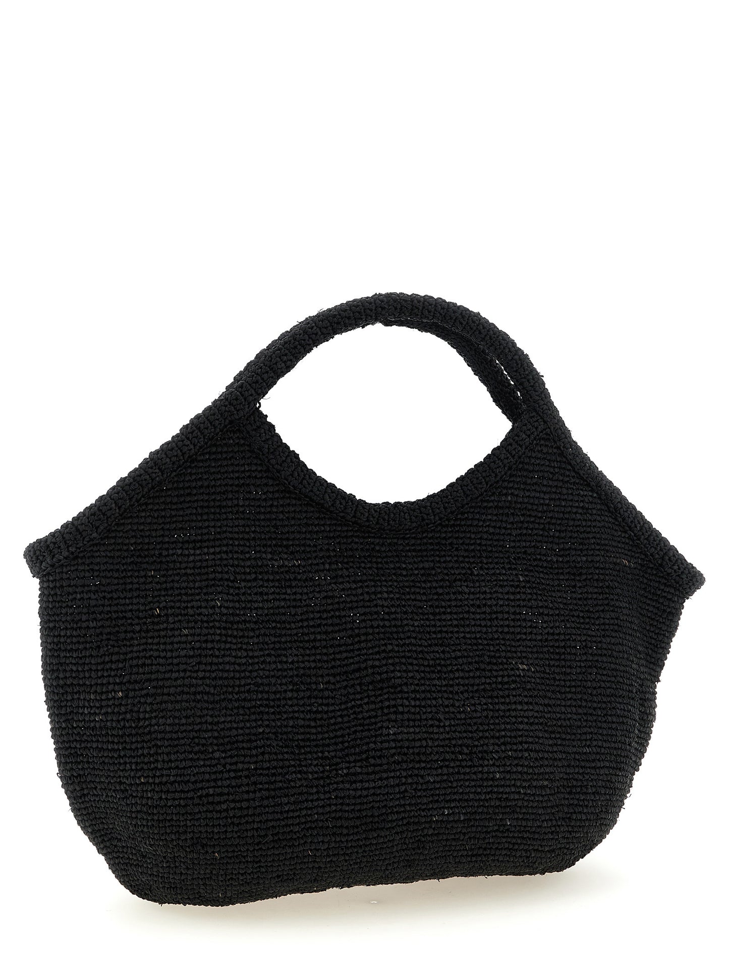 Ibeliv Black Raffia Tote Bag