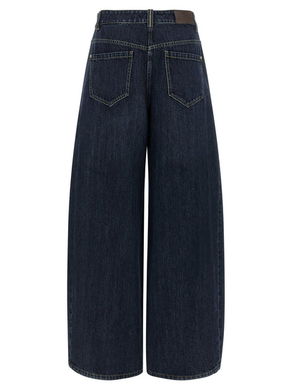 Brunello Cucinelli Blue Cotton Jeans Denim