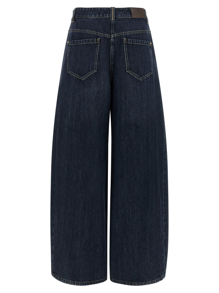 Brunello Cucinelli Blue Cotton Jeans Denim