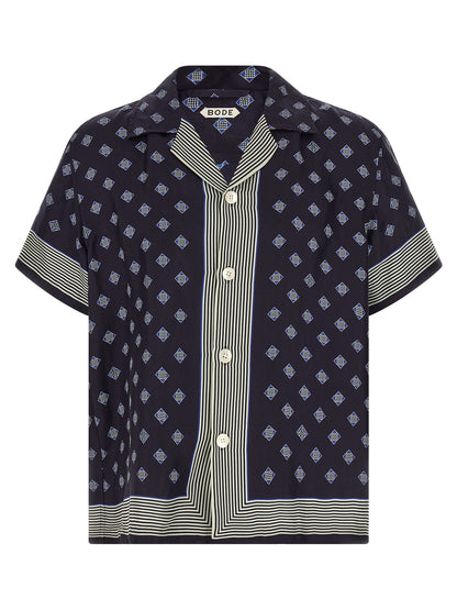 BODE Blue Silk Blouse