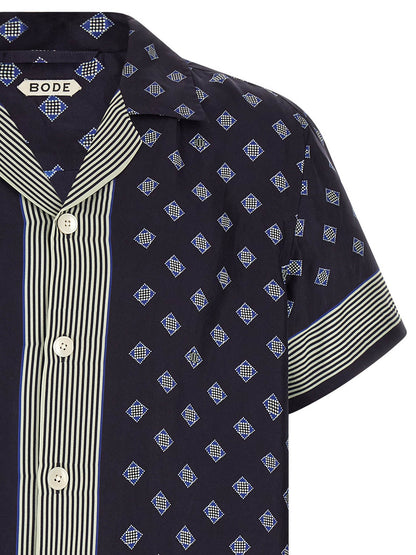 BODE Blue Silk Blouse
