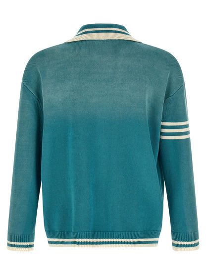 FOUND Blue Cotton Cardigan