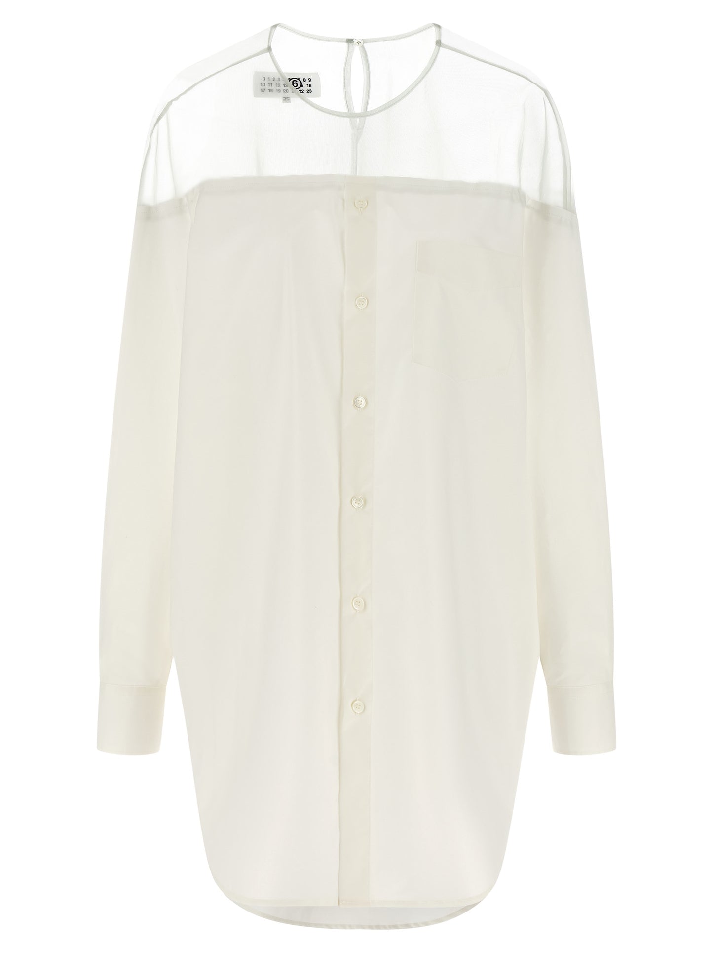 MM6 Maison Margiela White Cotton Blouse