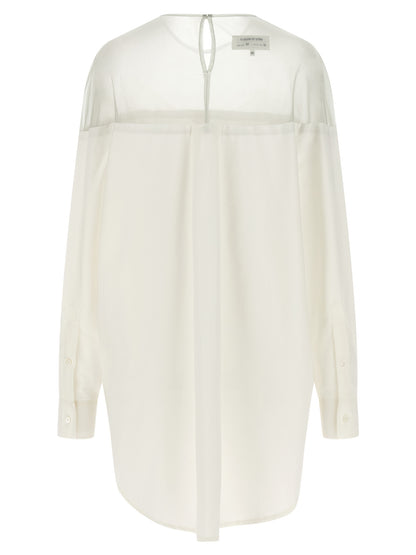MM6 Maison Margiela White Cotton Blouse