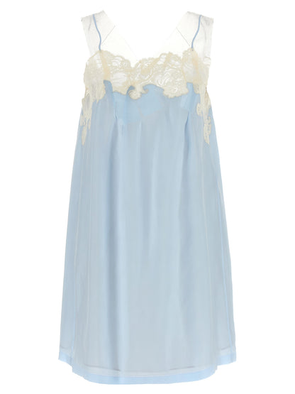 Maison Margiela Blue Copper Short Dress