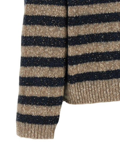 Brunello Cucinelli Multicolor Wool Cardigan
