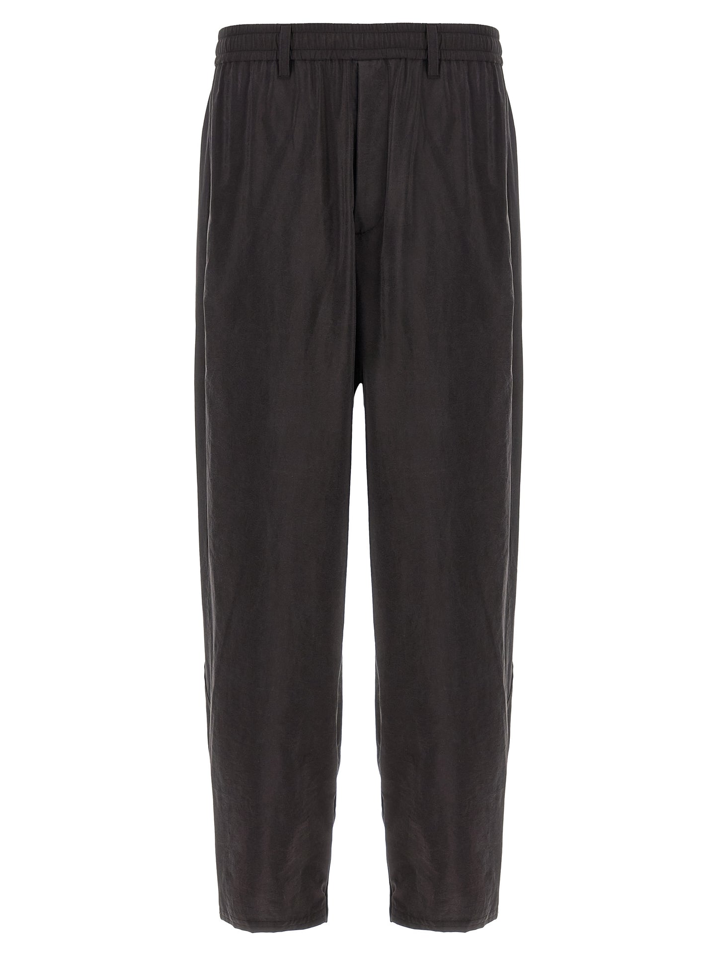 SSSTEIN Brown Silk Athletic Pants