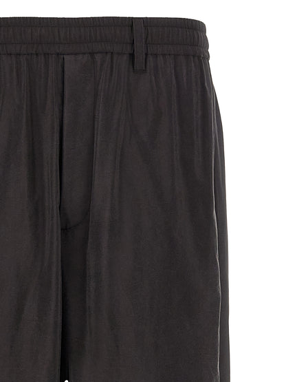 SSSTEIN Brown Silk Athletic Pants