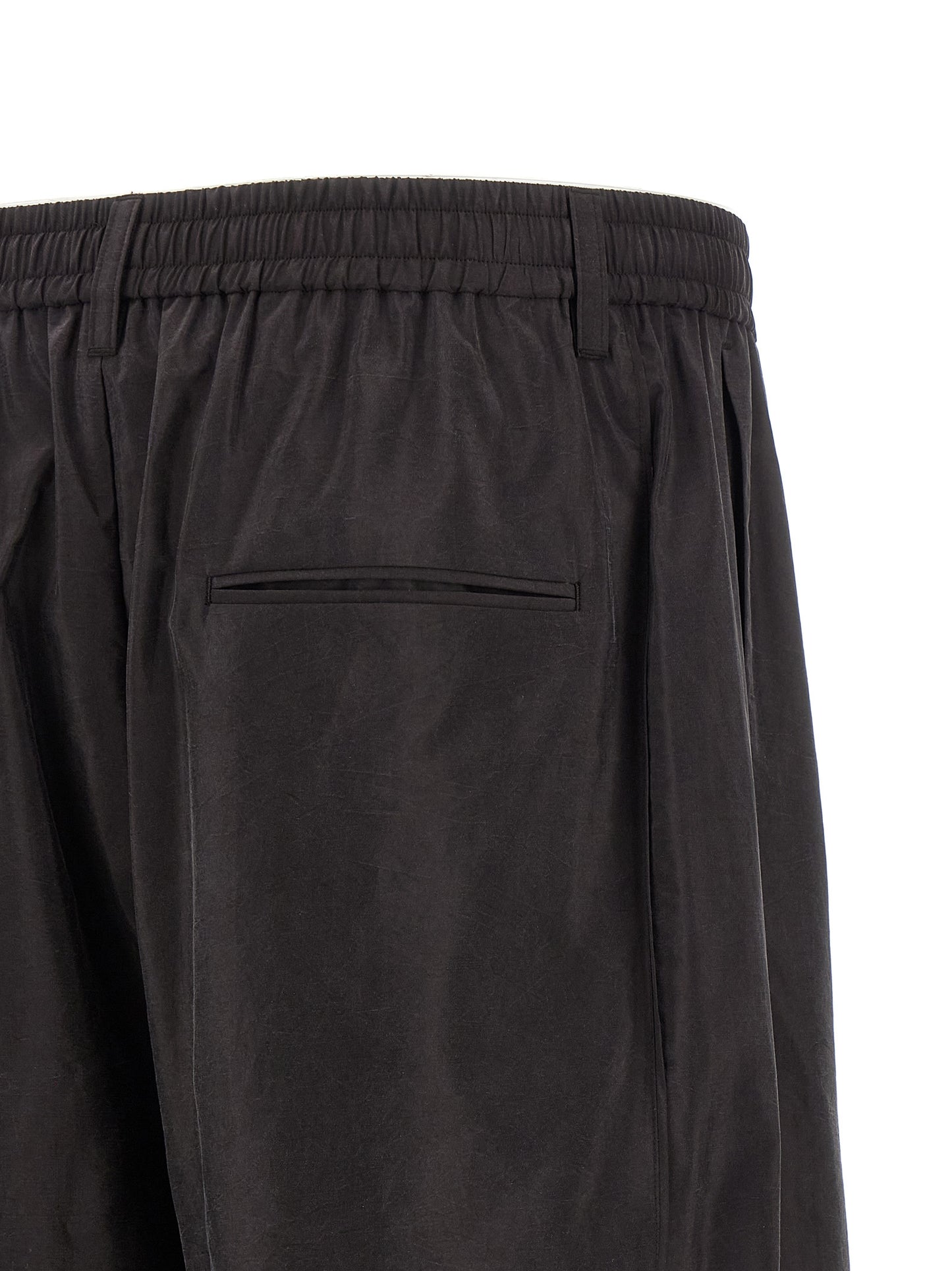 SSSTEIN Brown Silk Athletic Pants