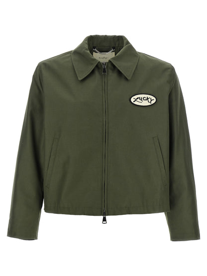 SECOND/LAYER Bicolor Polyester Full-Length Jacket