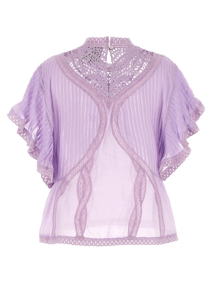 FARM RIO Purple Organic Cotton Blouse