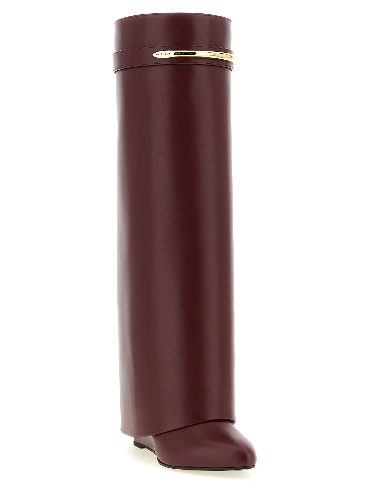 Givenchy Bordeaux Calfskin Over The Knee