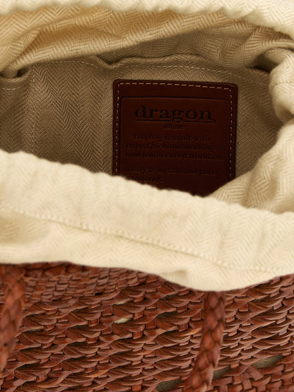Dragon Diffusion Brown Calfskin Handbag