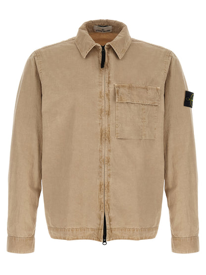 Stone Island Beige Cotton Blouse