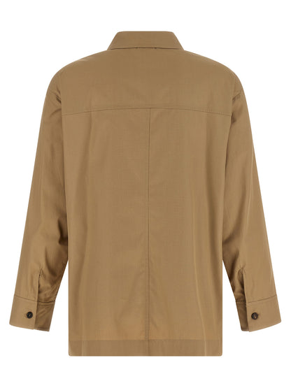 'S Max Mara Beige Cotton Blouse