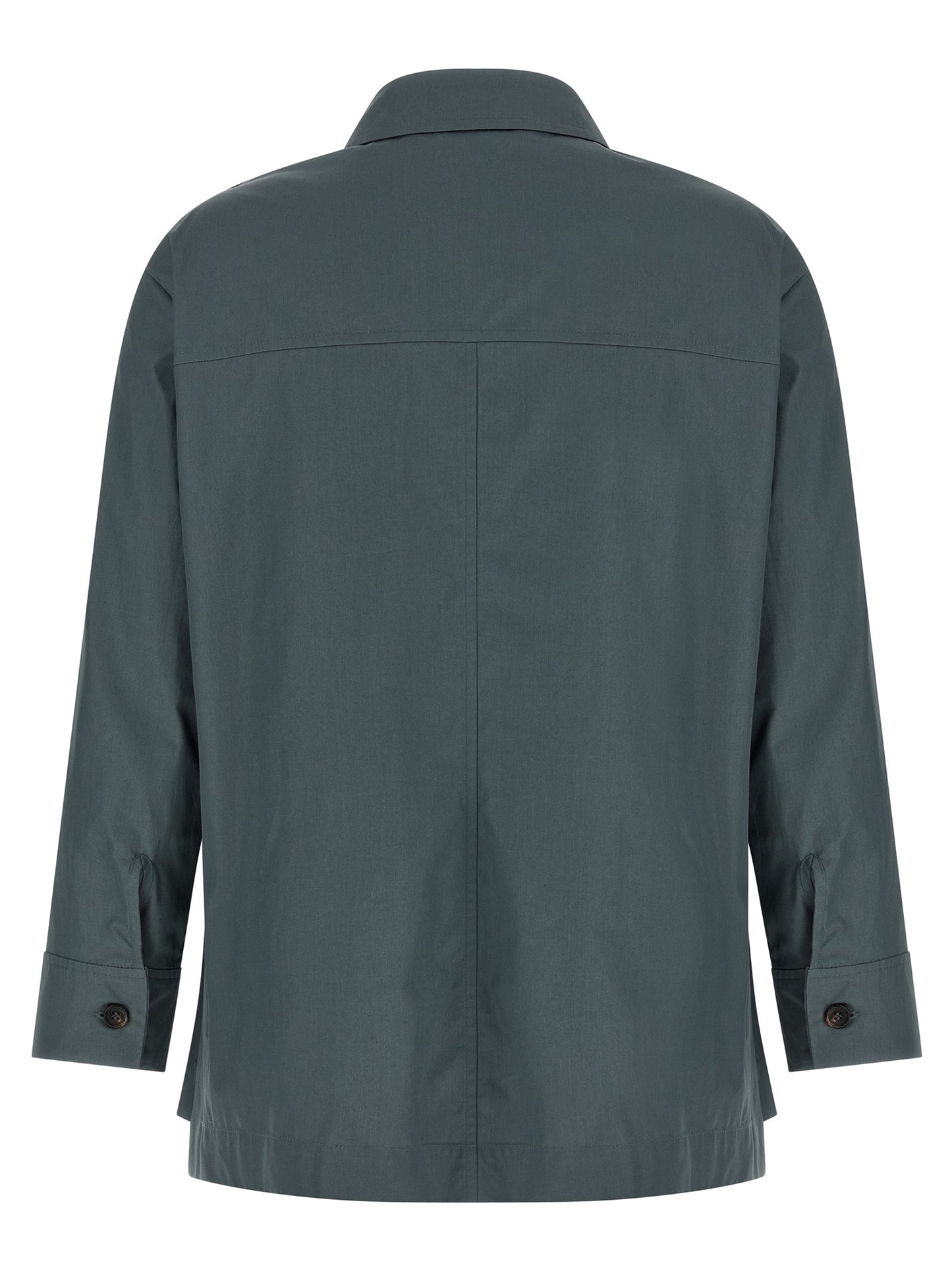 'S Max Mara Gray Cotton Blouse
