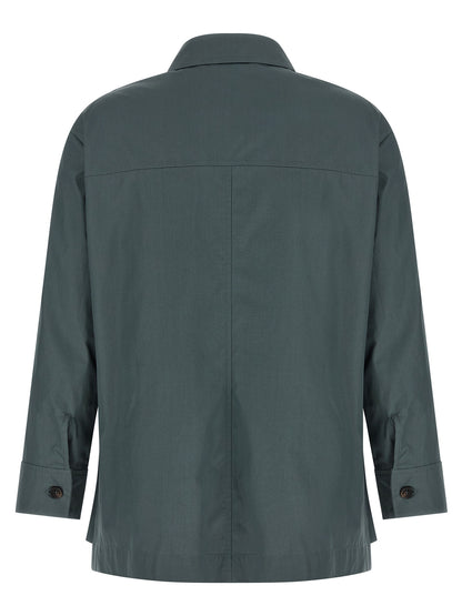 'S Max Mara Gray Cotton Blouse