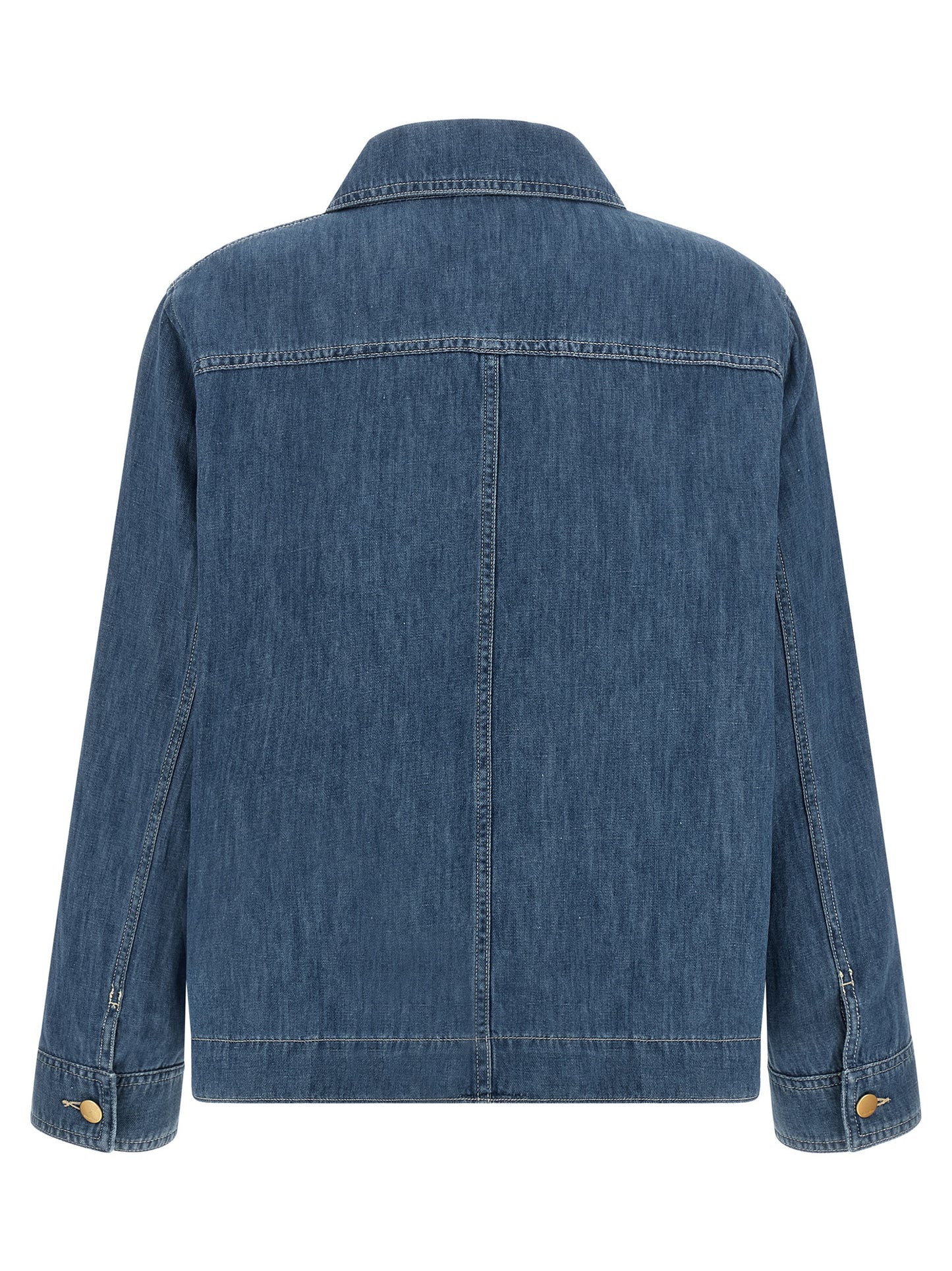 'S Max Mara Blue Cotton Denim Jacket