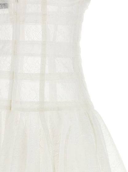 Giovanni Bedin White Polyamide Short Dress