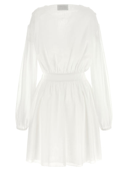 Giovanni Bedin White Cotton Short Dress