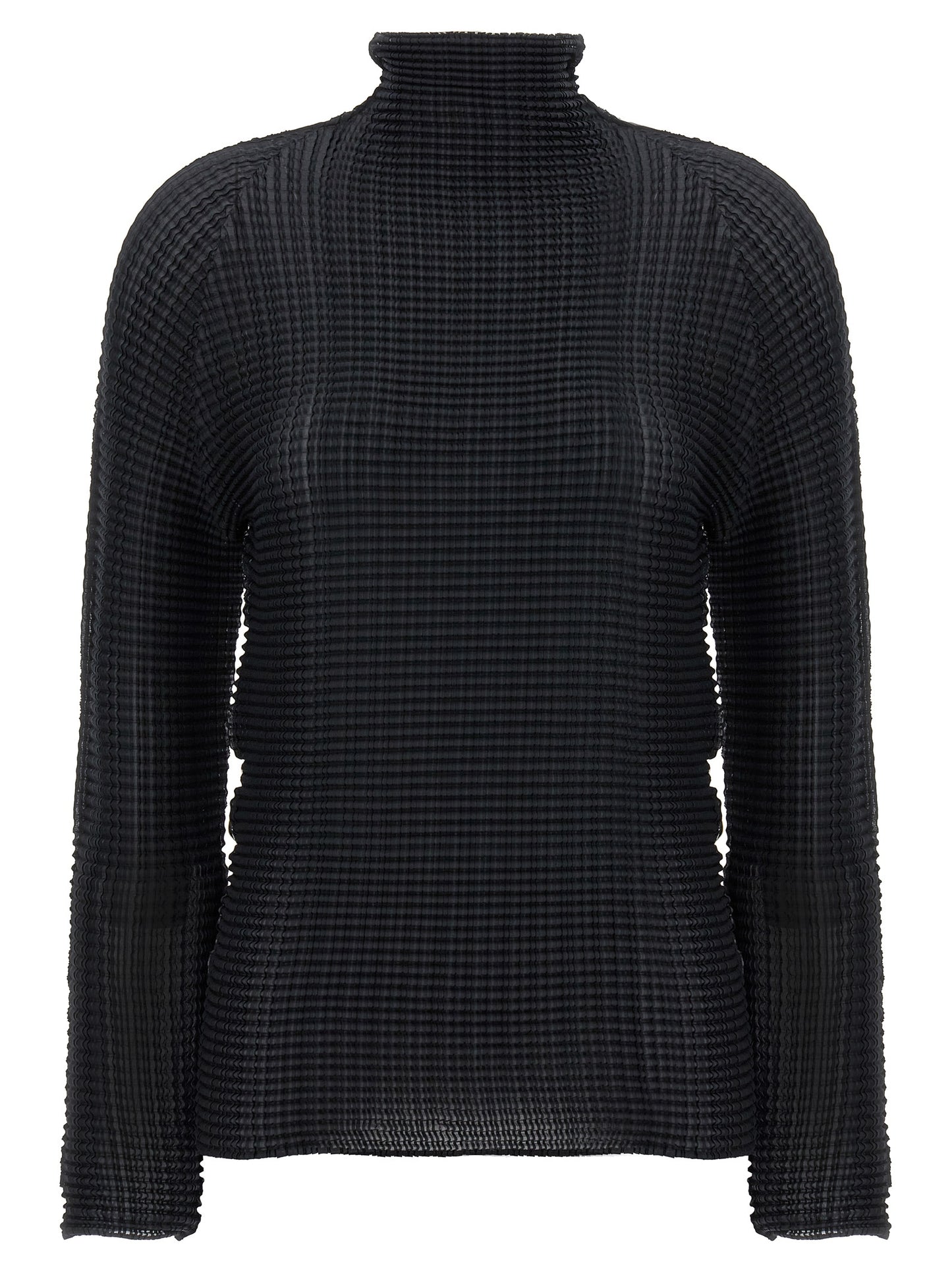 Issey Miyake Black Polyester Cardigan