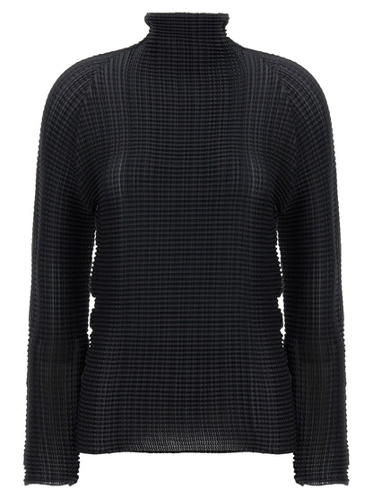 Issey Miyake Black Polyester Cardigan