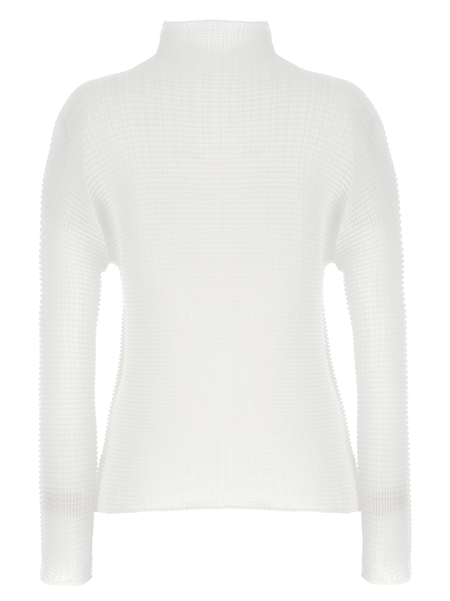 Issey Miyake White Polyester Cardigan