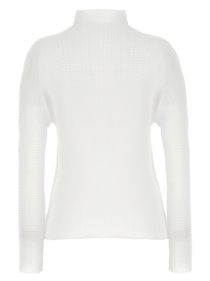 Issey Miyake White Polyester Cardigan