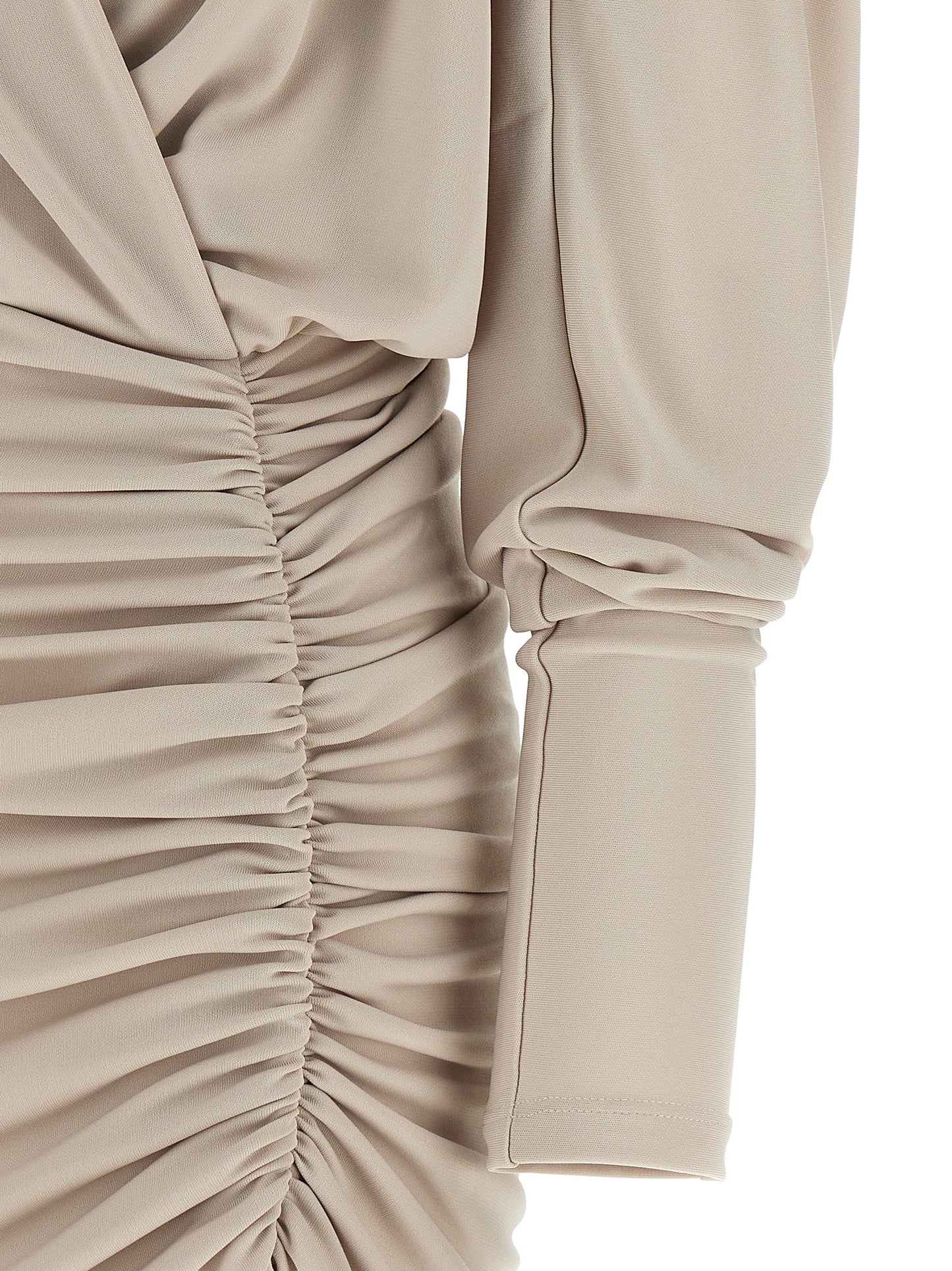 The Andamane Gray Polyester Short Dress
