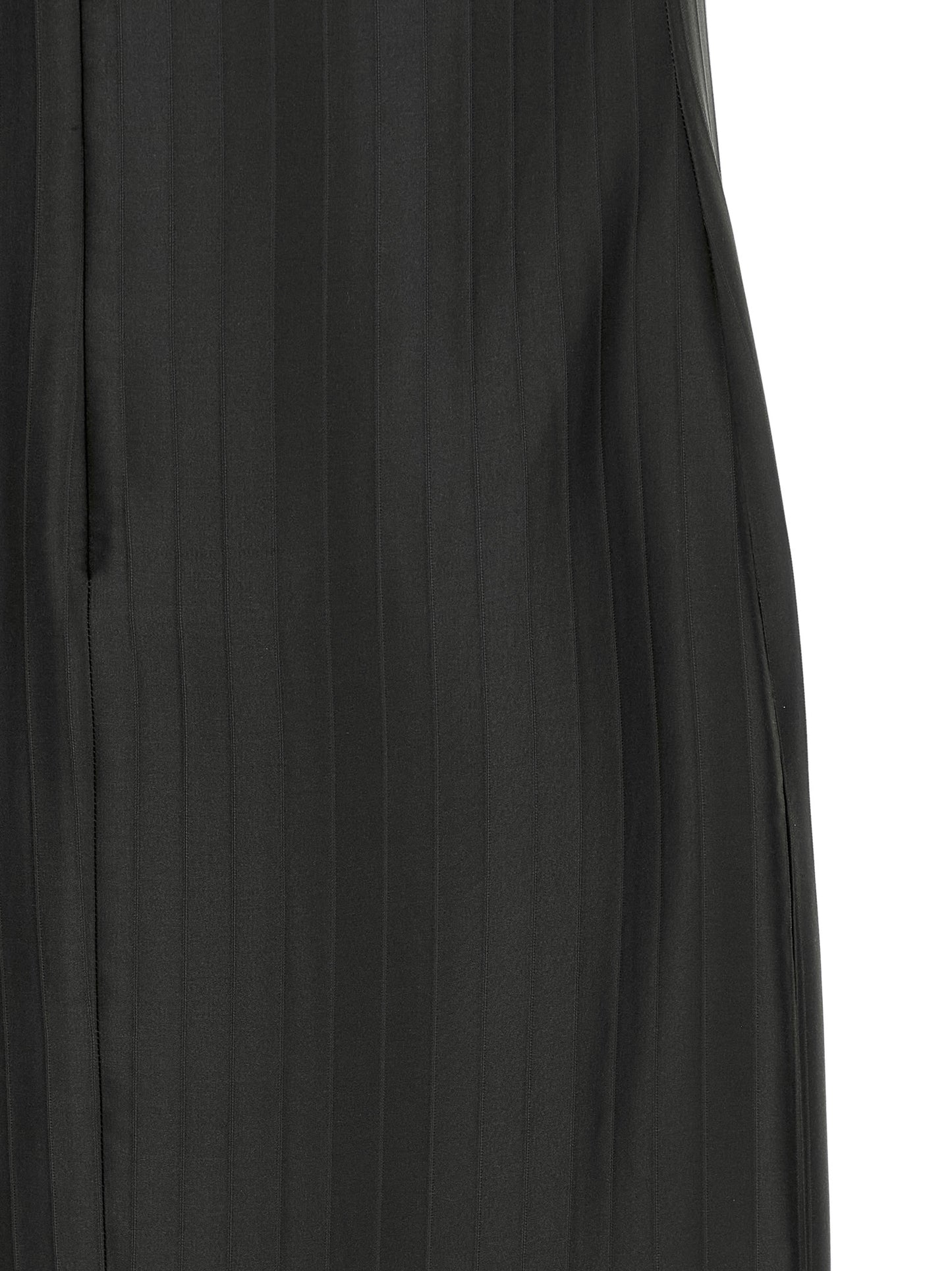 Loulou De Saison Black Viscose Midi Dress