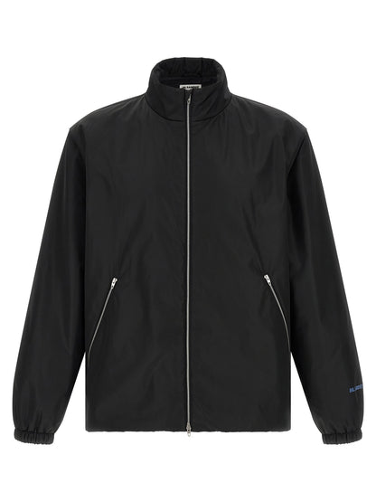 Jil Sander Black Polyester Full-Length Jacket