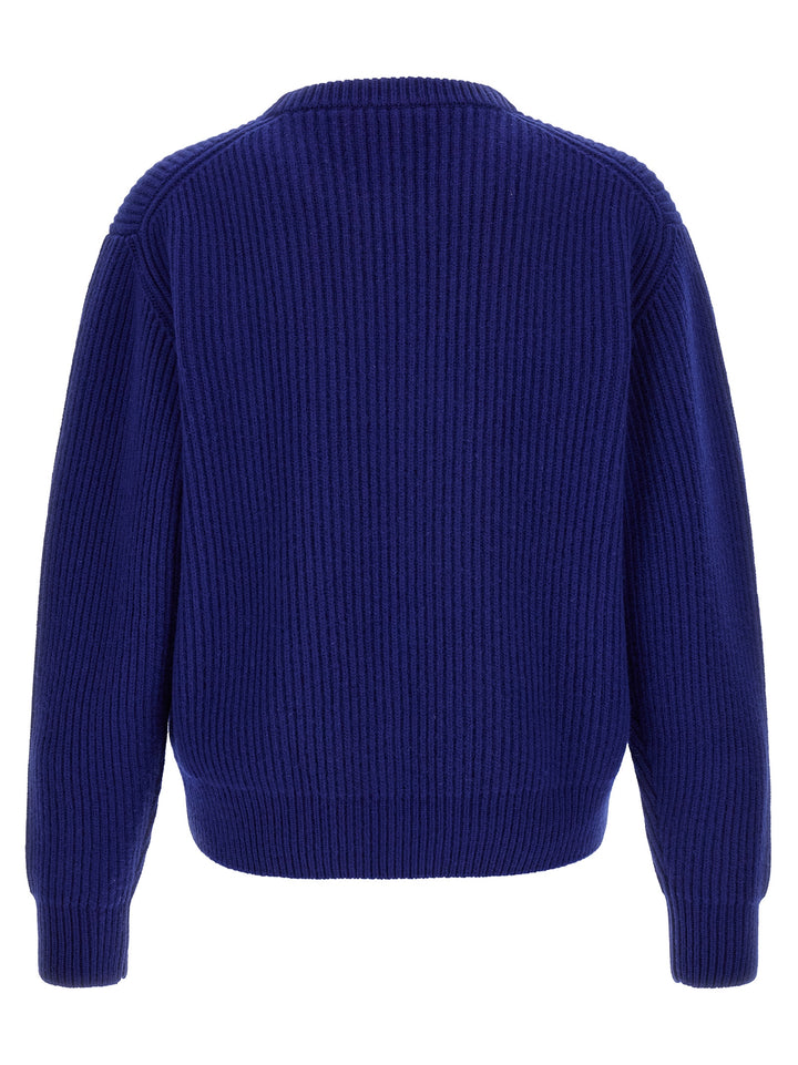 Jil Sander Blue Wool Cardigan