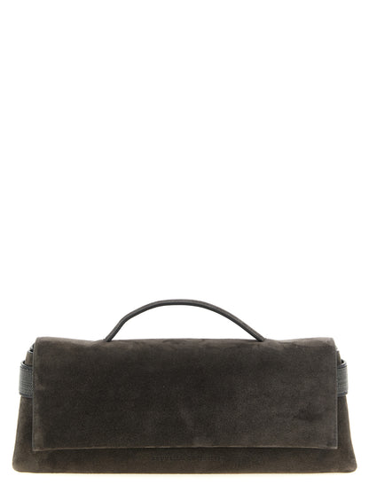 Brunello Cucinelli Brown Calfskin Clutch Bag