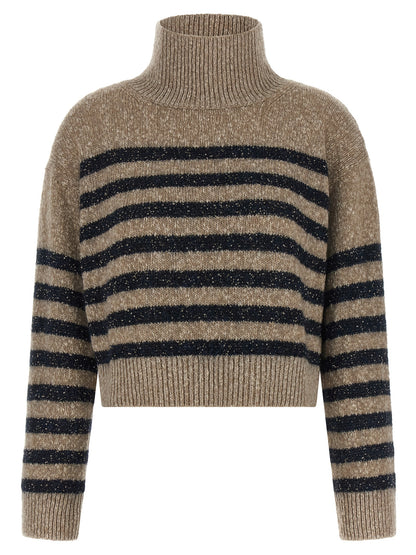 Brunello Cucinelli Multicolor Wool Cardigan